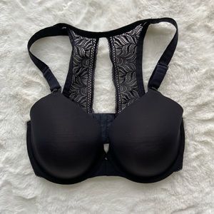 NWOT black racer back NURSING bra